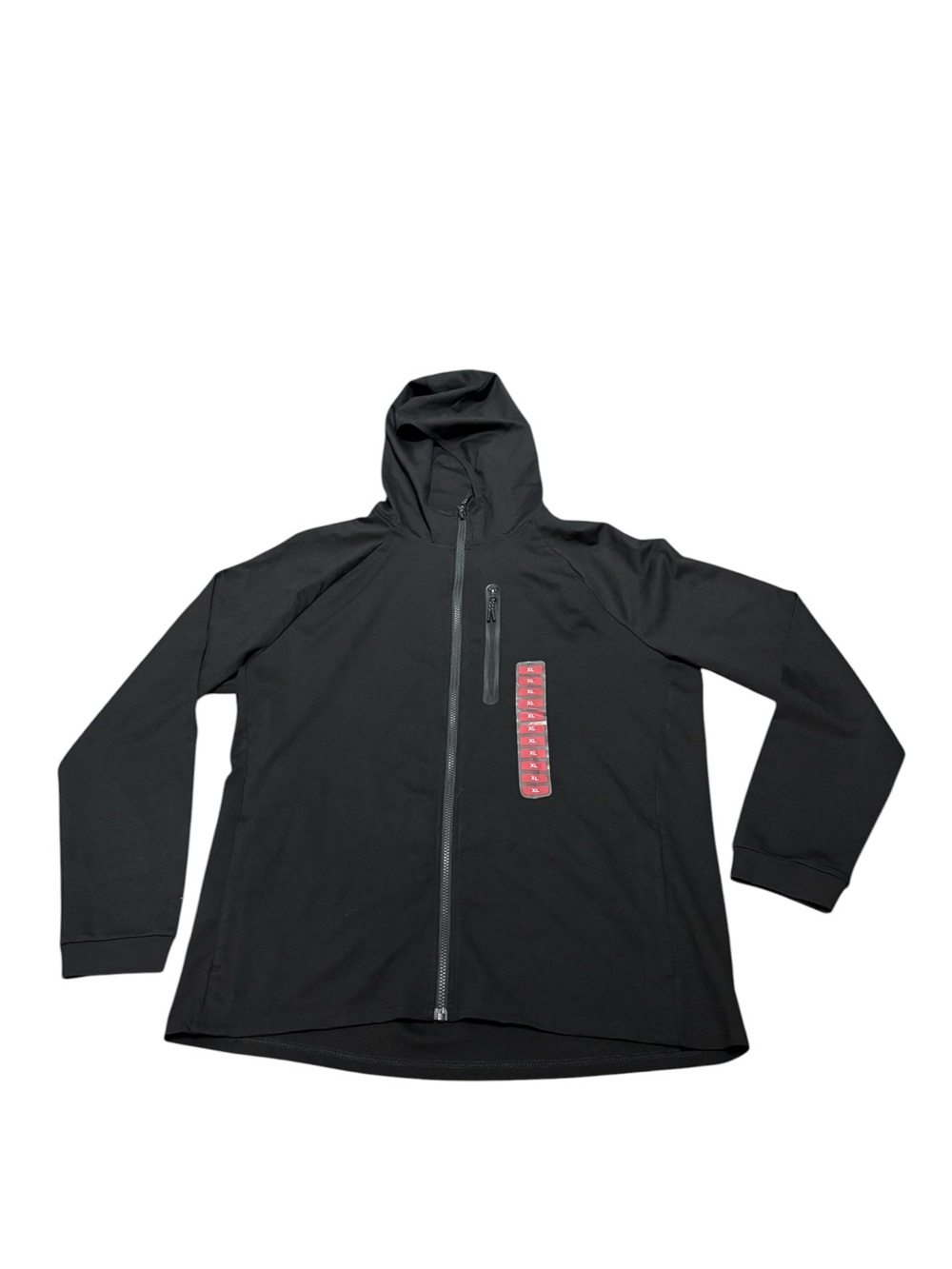 Member’s Mark Men's Black Hooded Zip Jacket, Size XL NEW